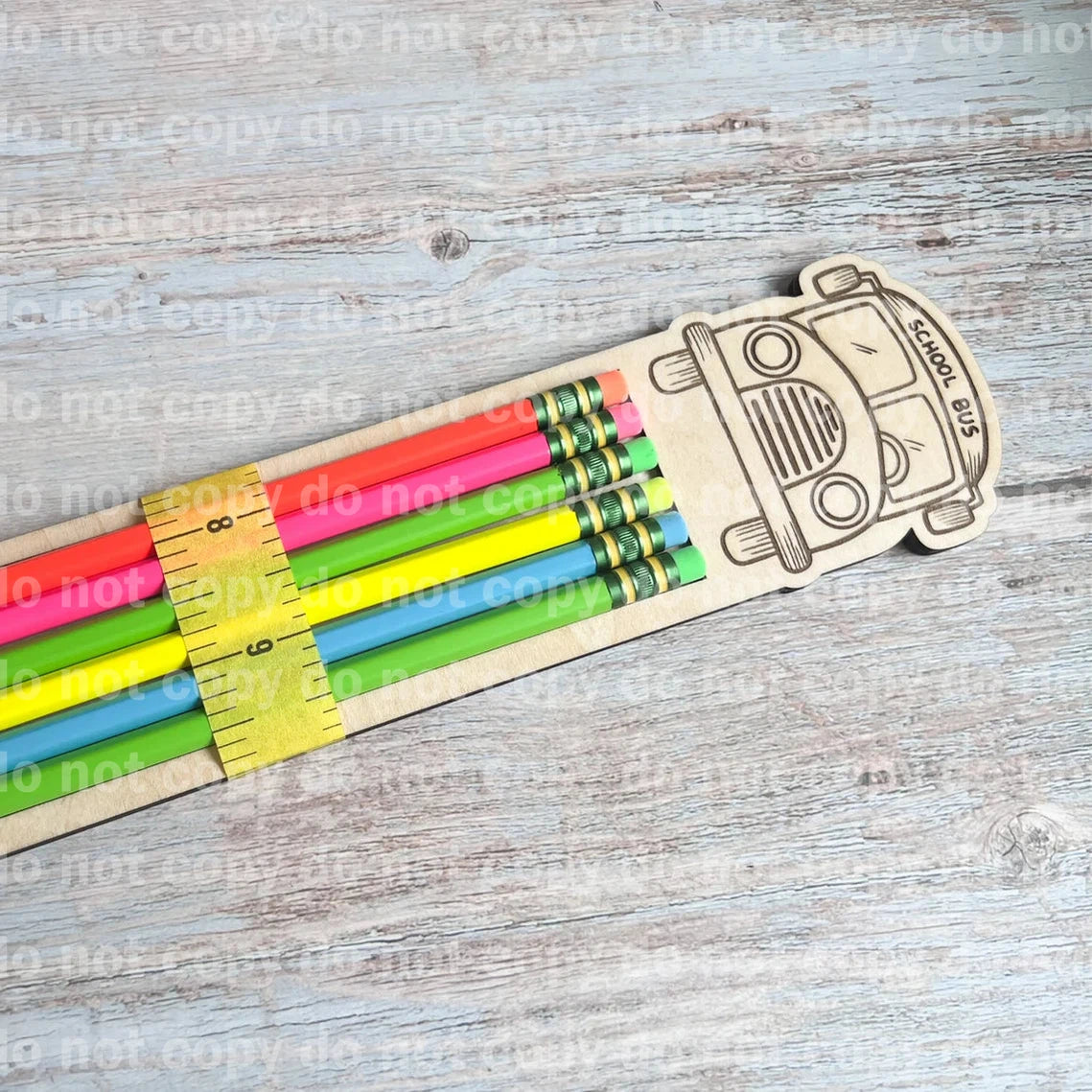 Engraved personalized No 2 pencil sets