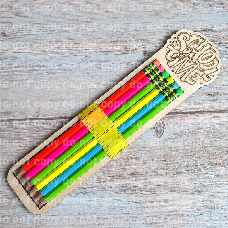 Engraved personalized No 2 pencil sets