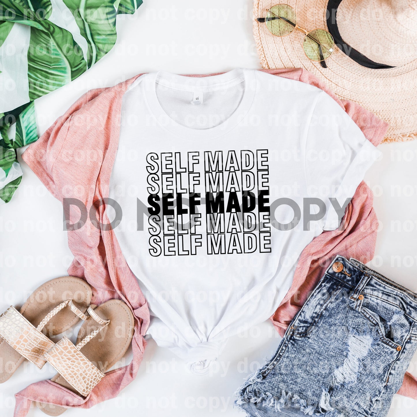 Self Made word stack art BLACK or WHITE Dream Print or Sublimation Print