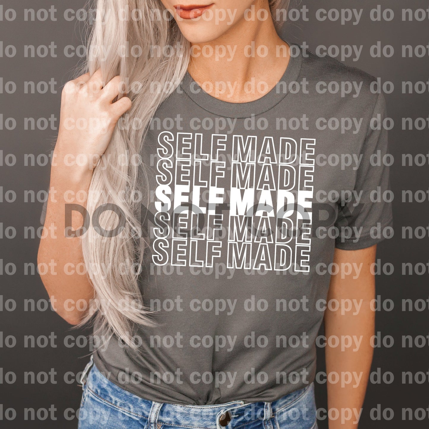 Self Made word stack art BLACK or WHITE Dream Print or Sublimation Print