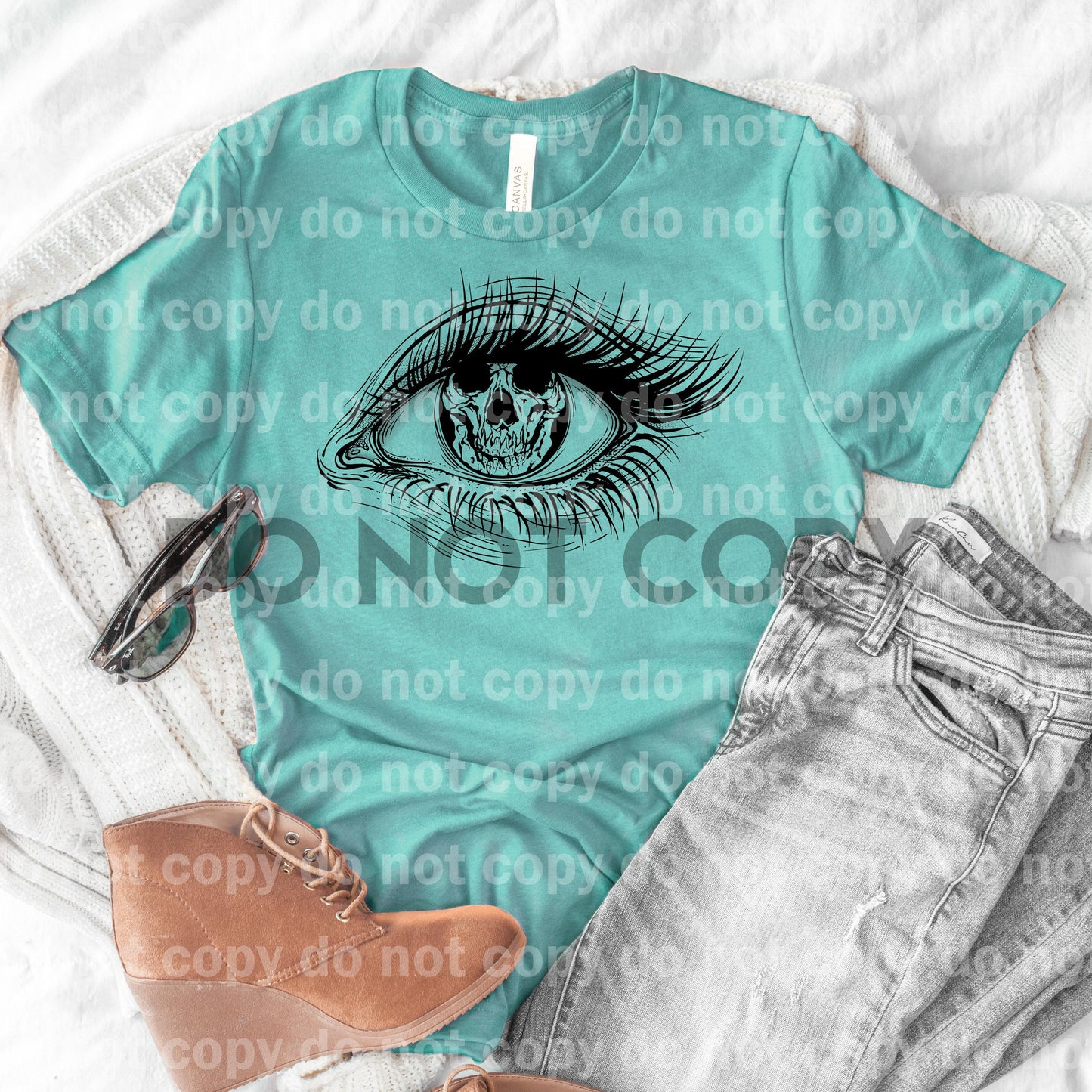 Scary Skull Eye Dream Print or Sublimation Print