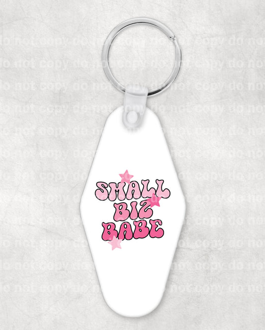 Small Biz Babe Keychain UV DTF Eco solvent or sublimation transfer 1.1 x 1.2