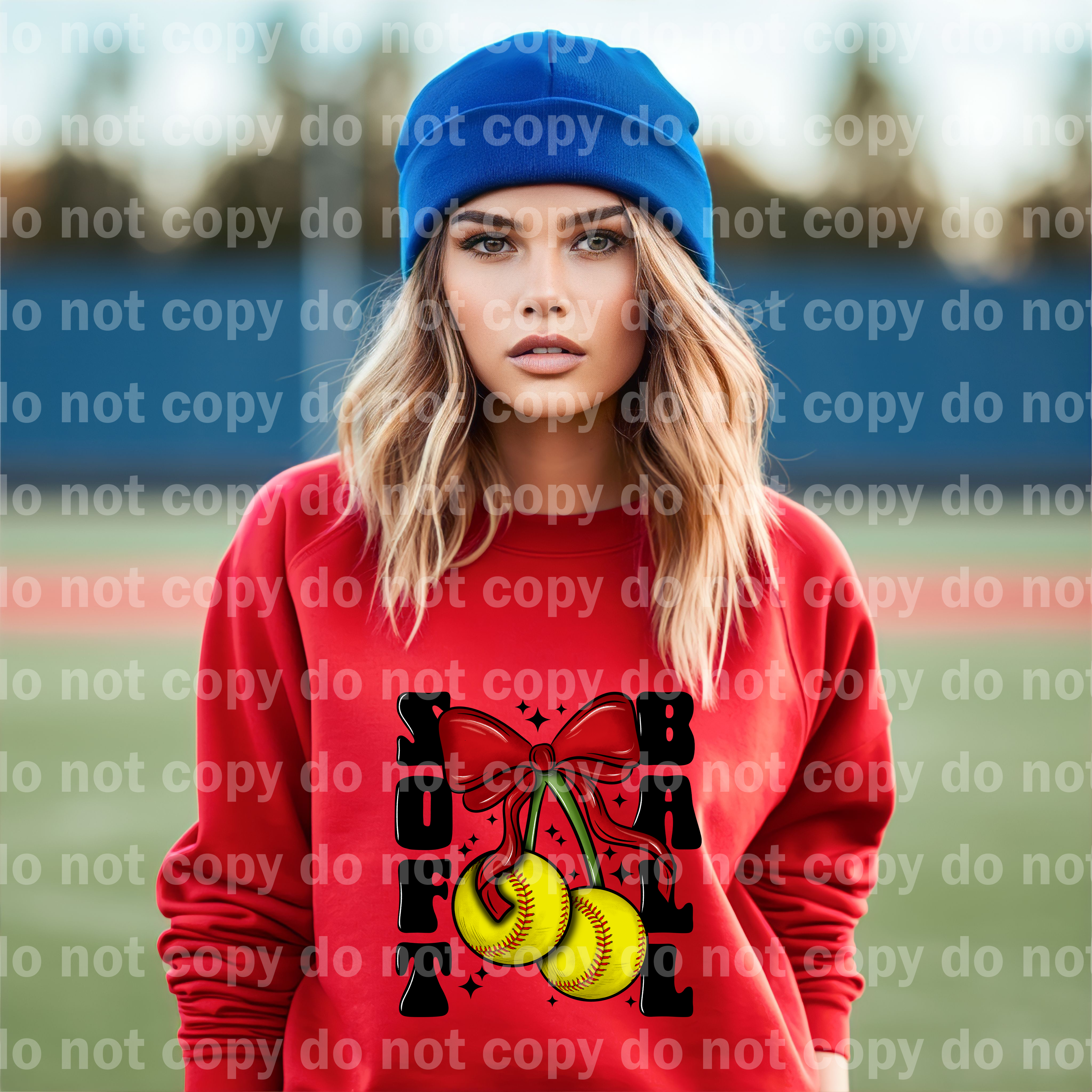 Softball Bow Black Font/Red Font