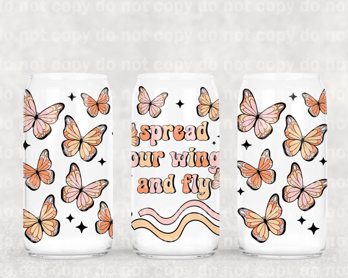 Spread Your Wings and Fly 16oz Cup Wrap