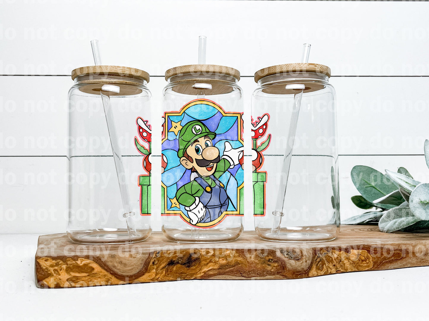 Stained Glass Luigi