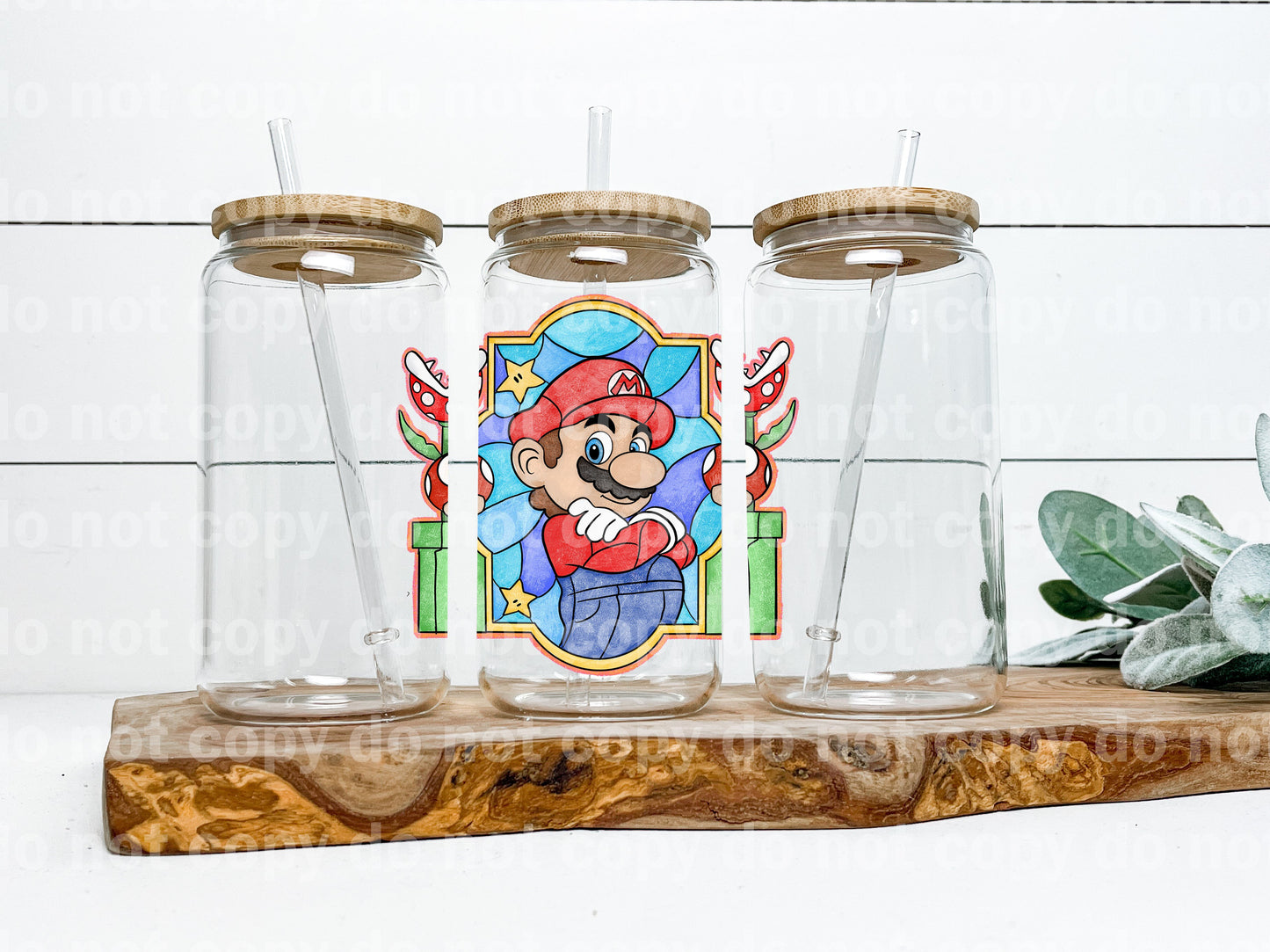 Stained Glass Mario