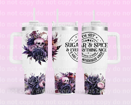 Sugar And Spice with Bottom Option 40oz Cup Wrap