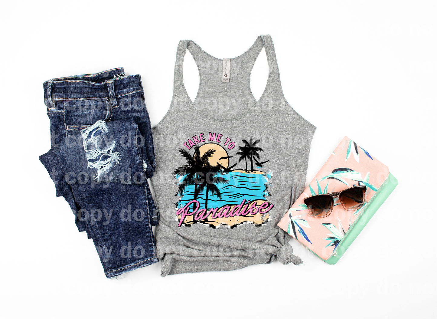 Take Me To Paradise Beach Palm Trees
