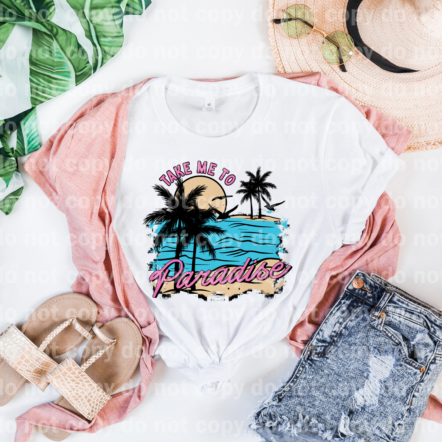 Take Me To Paradise Beach Palm Trees