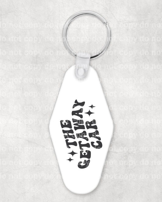 The Getaway Car Keychain UV DTF Eco solvent or sublimation transfer 1 x 1.73