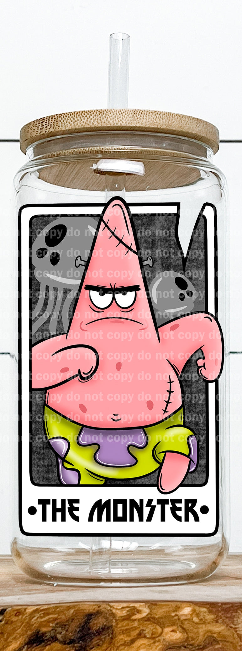 The Monster Card Decal 2.7 x 4.5