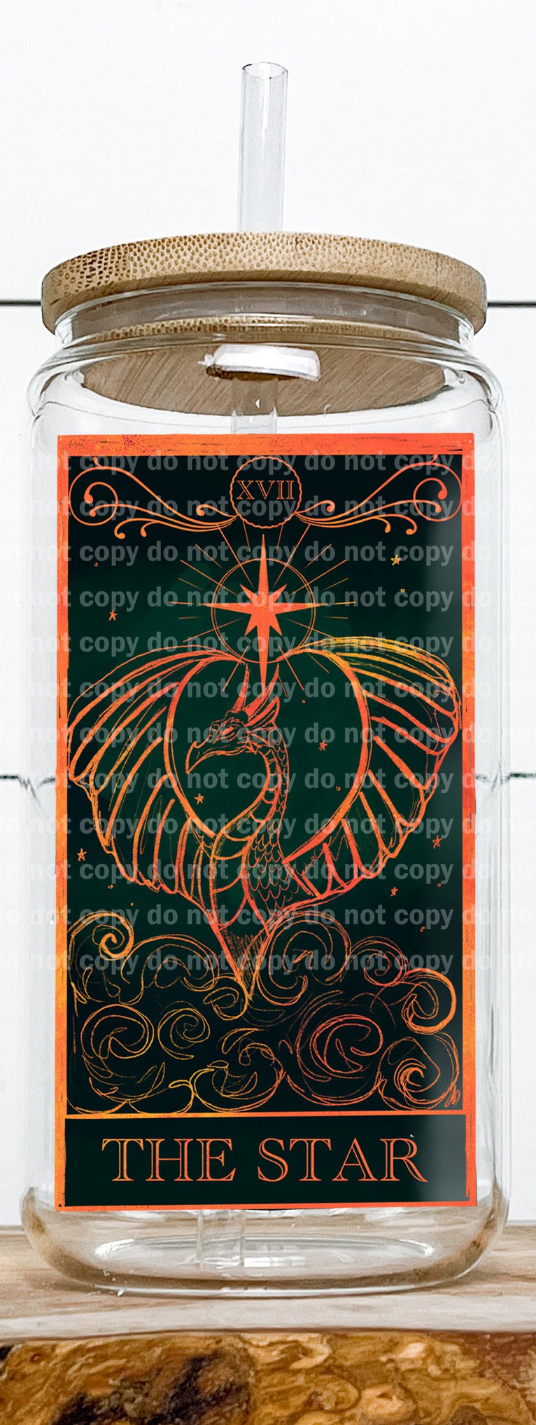 The Star Green Gold Tarot Card