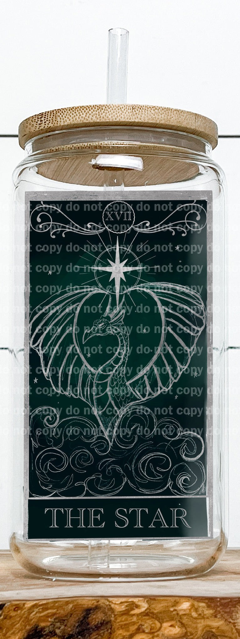 The Star Green White Tarot Card