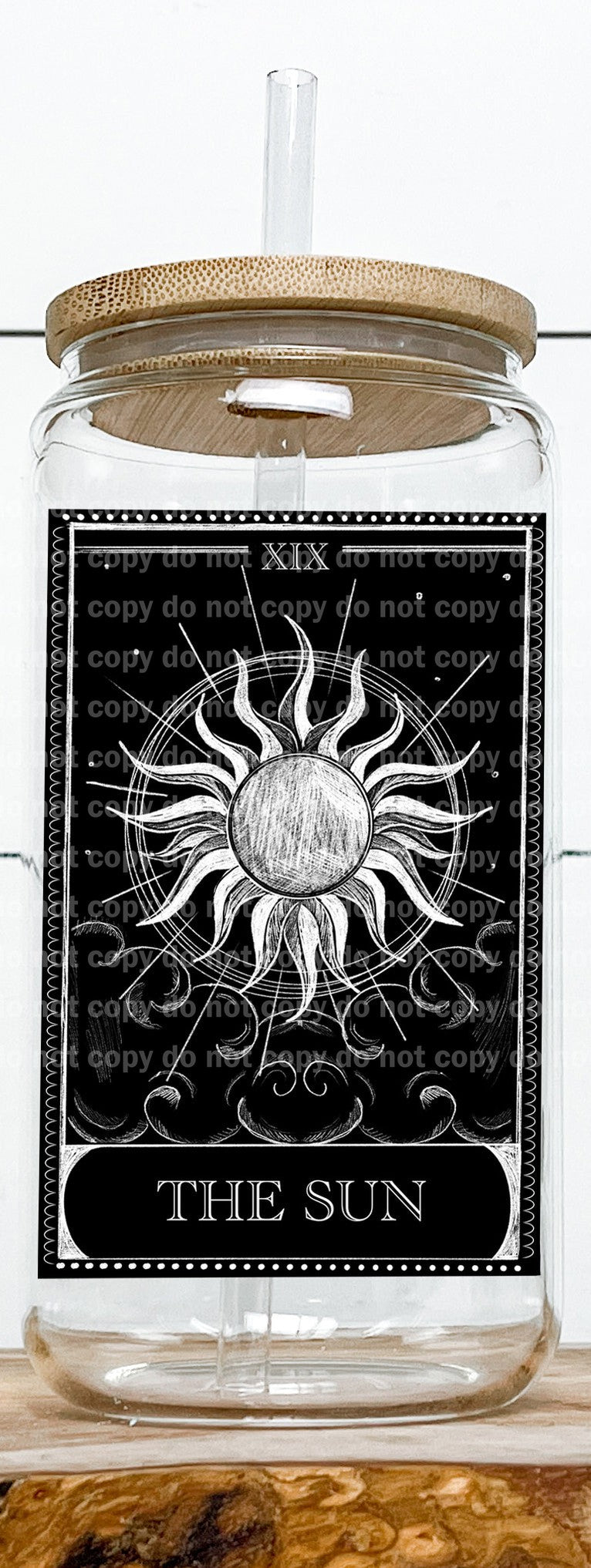 The Sun Black Card Decal 3 x 4.5