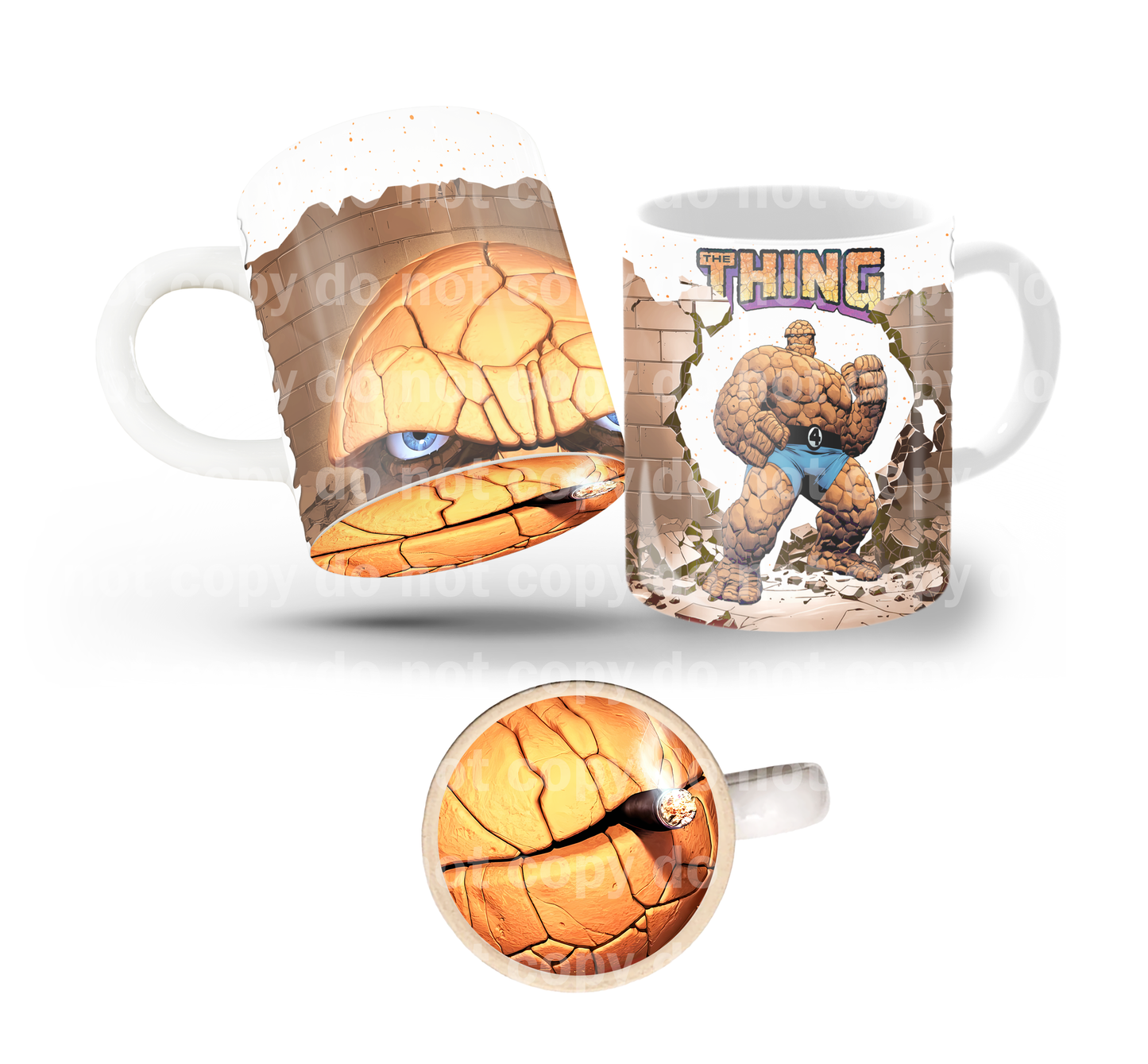 Thing Tilt & Sip Mug Wrap + Bottom Design Set