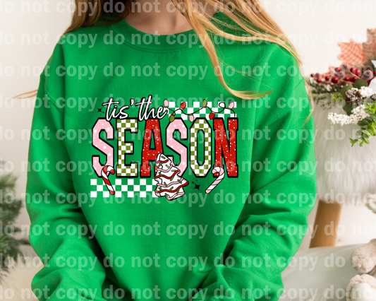 Tis The Season Checkered Candy Canes