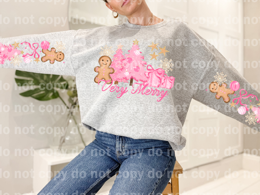 Very Merry Gingerbread Pink Trees