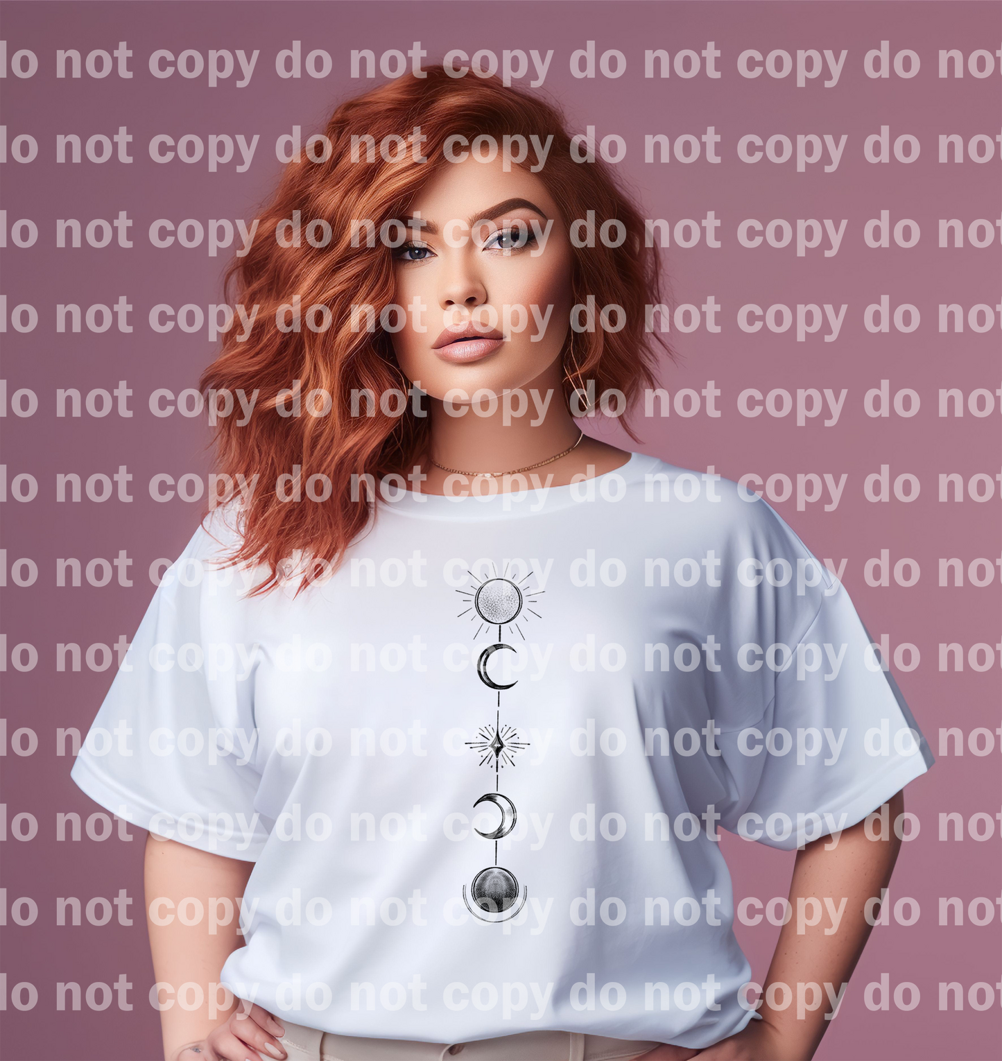 Vertical Sun Moon Phase Black/White