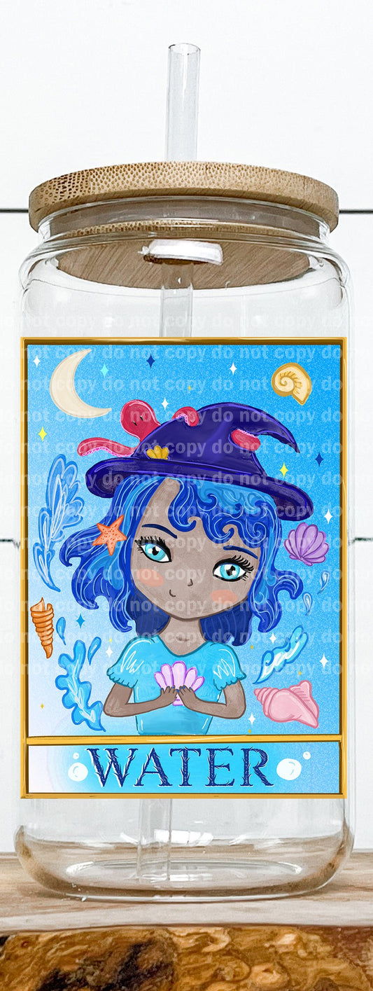 Water Girl Card Decal 3.1 x 4.5