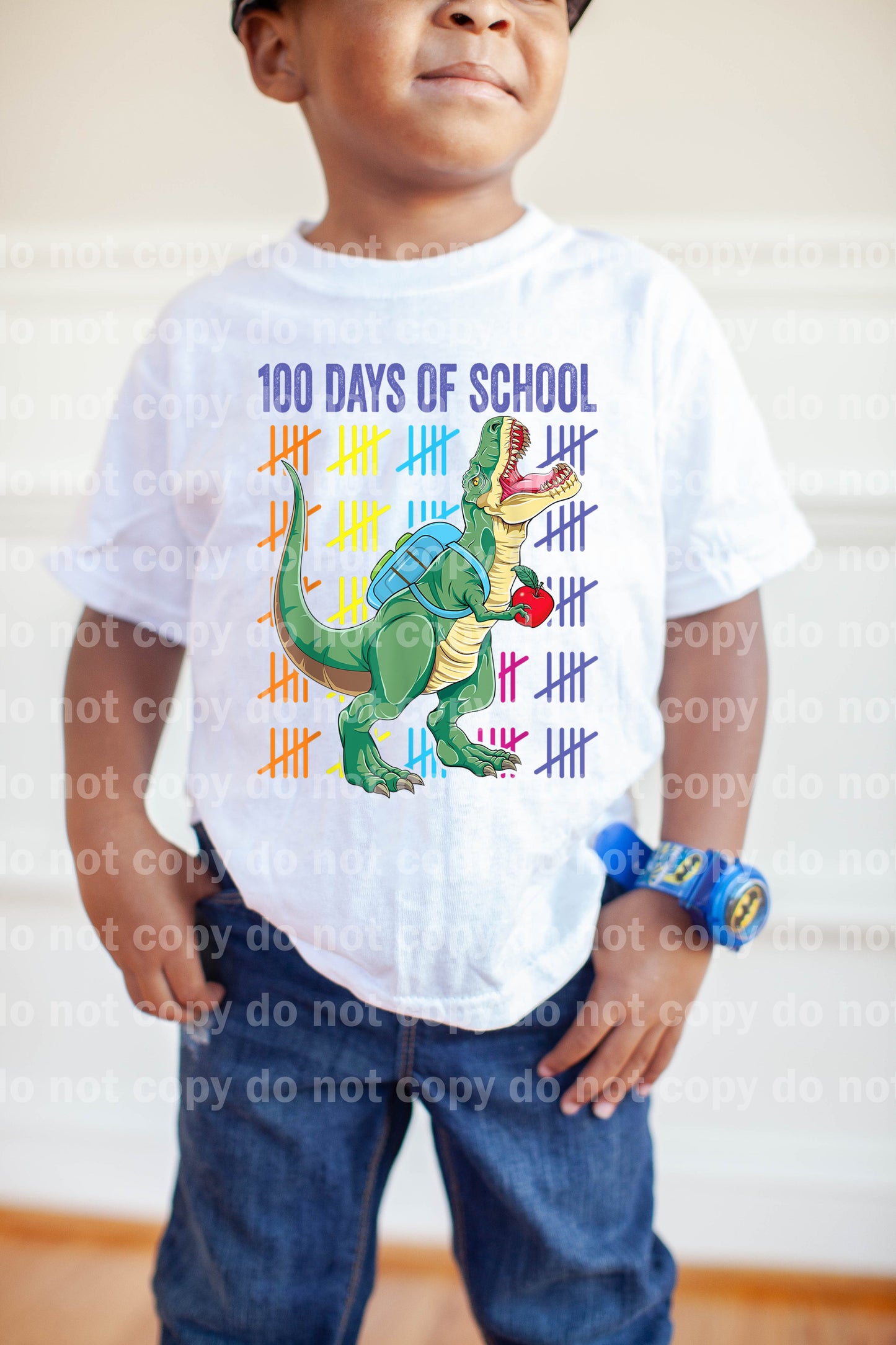 100 Days of School Dinosaur Dream Print or Sublimation Print