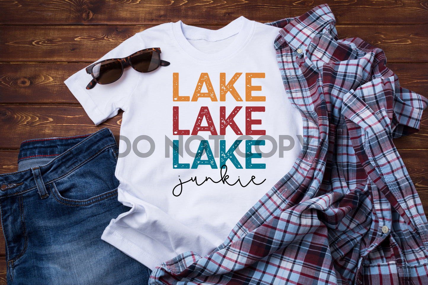 Lake Junkie Word Stack Sublimation print