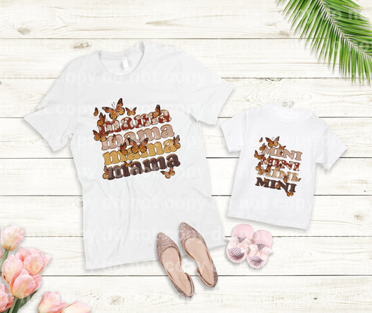 Butterfly Mini Word Stack Sublimation print