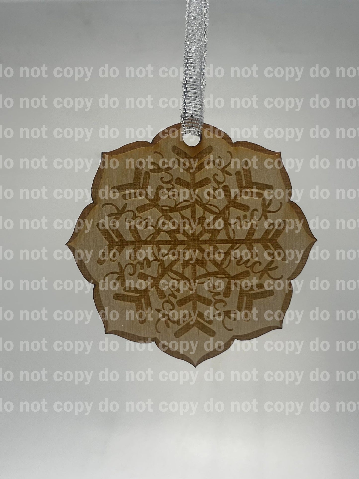 Acrylic or wood engraved Fuckflake 2022 exclusive snowflake ornament Laser Made