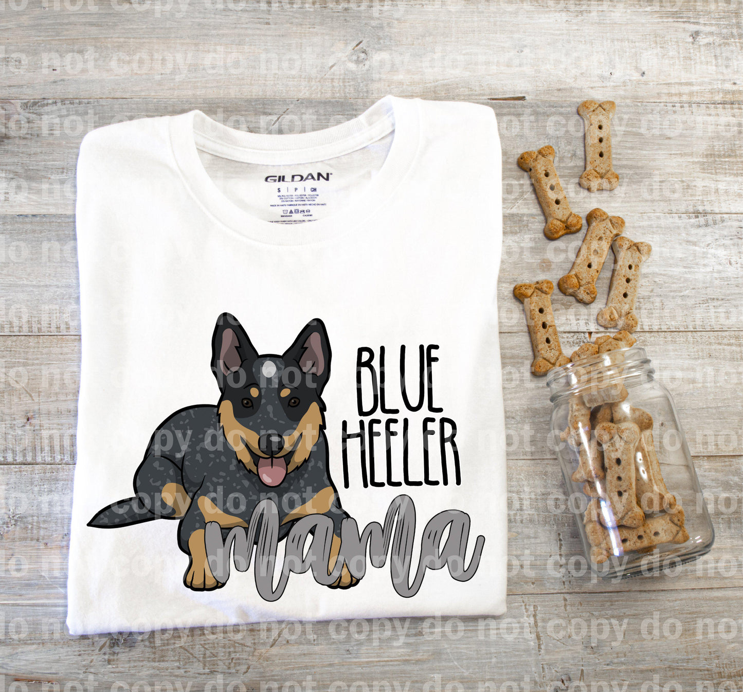 Blue Heeler Mama Sublimation Print