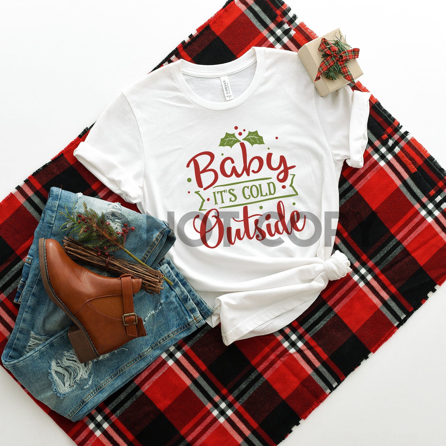 Baby It's Cold Outside Christmas Sublimation print
