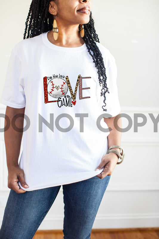 For The Love Of The Game Baseball Sublimation print