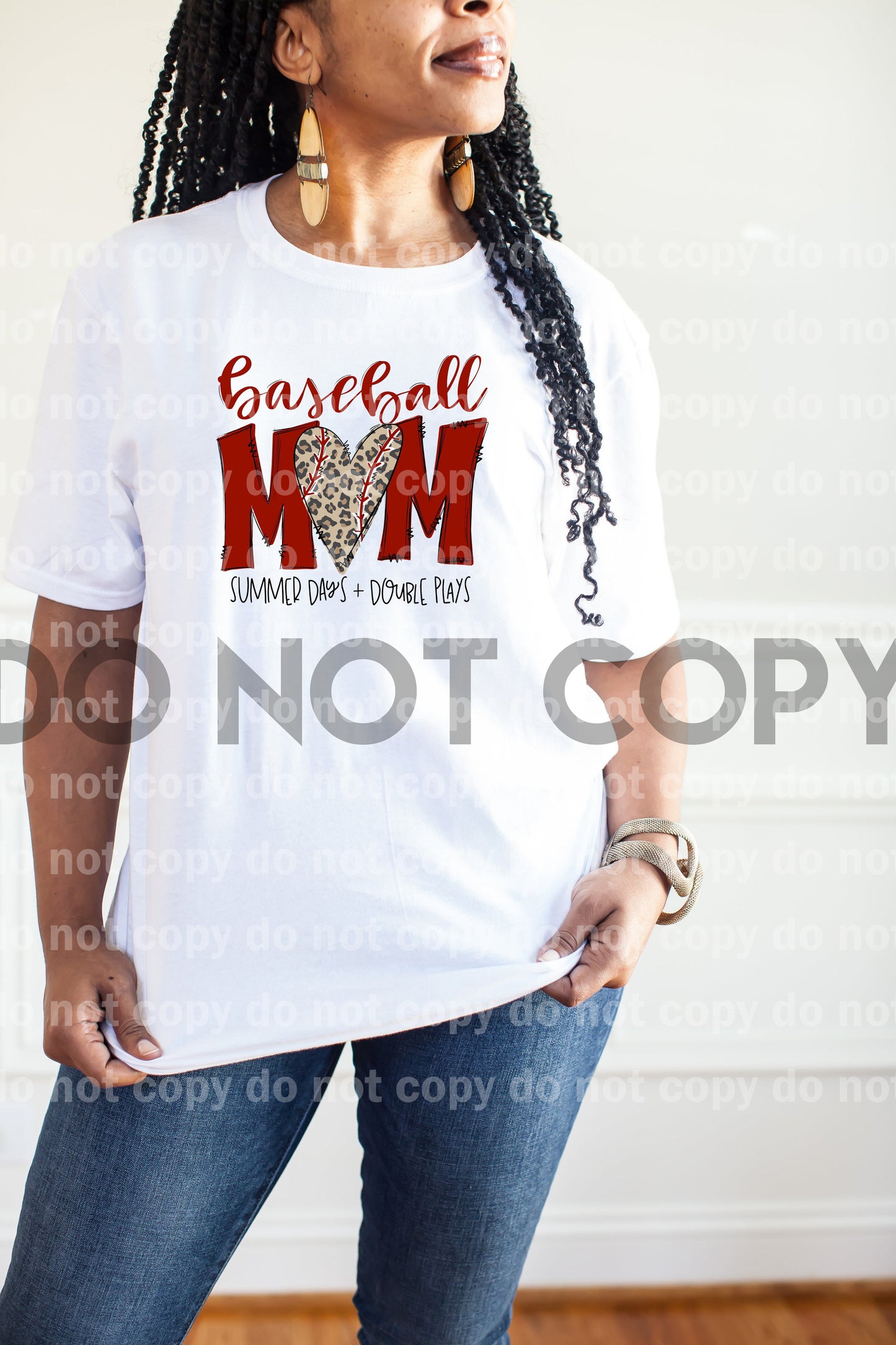 Baseball Mom Leopard Heart Dream Print or Sublimation Print