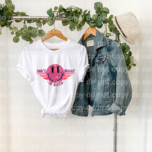 Don't Worry Be Hippie Smiley Sublimation print