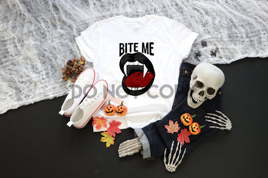 Bite Me Vampire Lips Sublimation Print