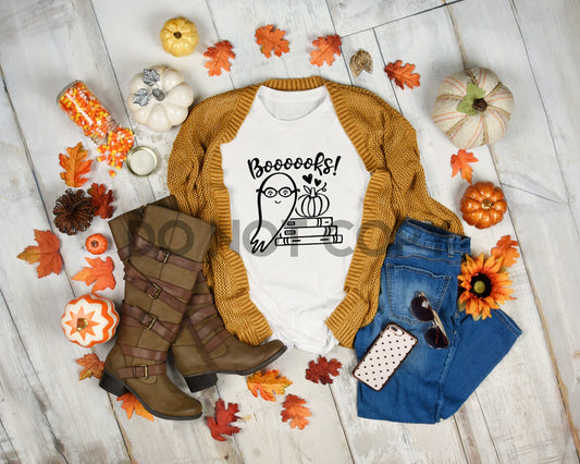 Boooooks Ghost Pumpkin Sublimation print