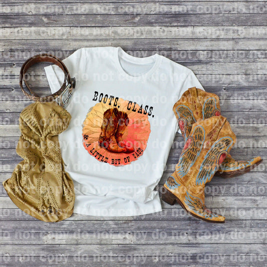 Boots class and a little bit of Sass Sublimation print