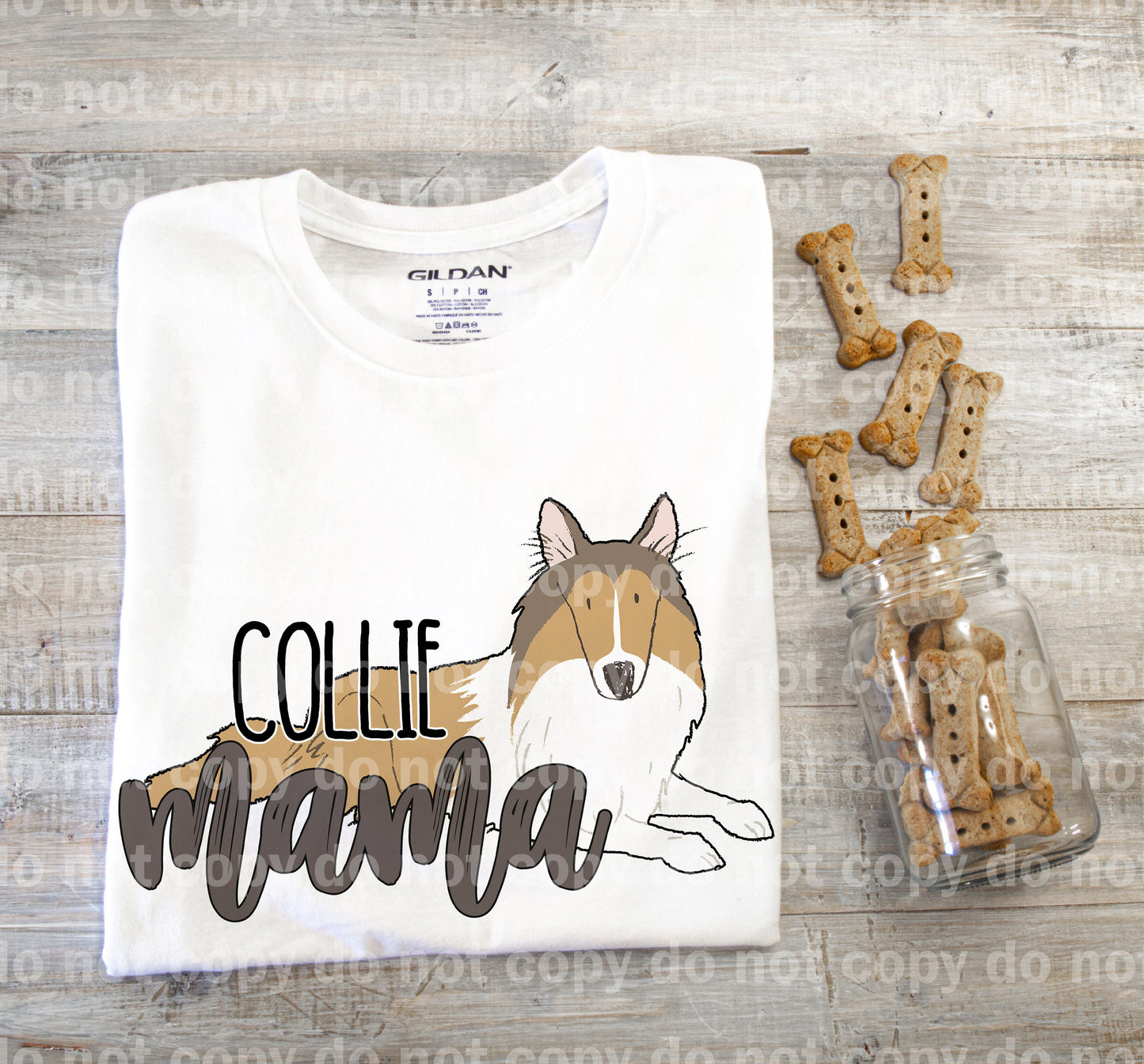 Collie Mama Sublimation Print