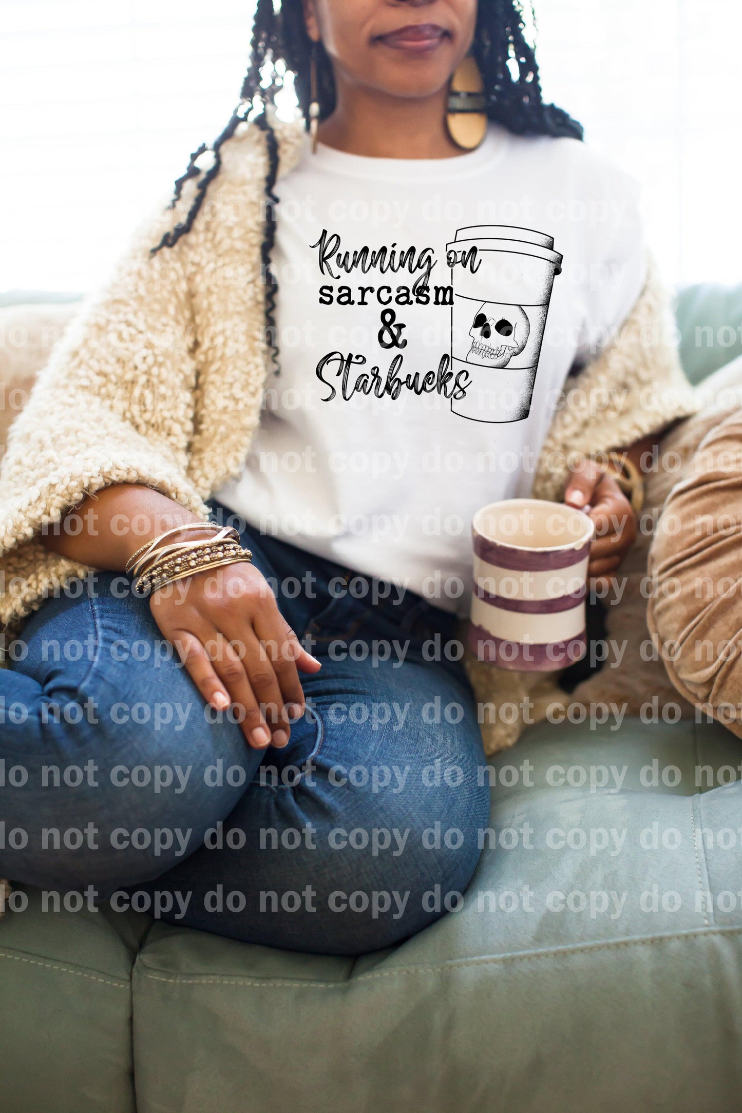 Running on Sarcasm and Starbies Sublimation print