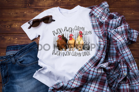 Bowki Bowki Chicken Heads Sublimation print