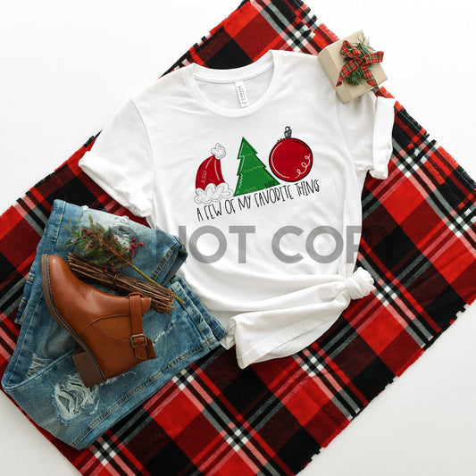 Christmas A few of my Favorite Things Doodle Sublimation print