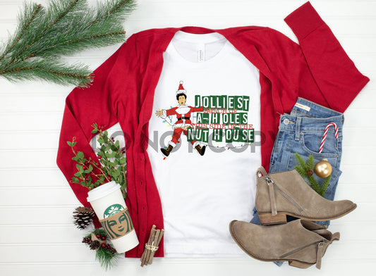 Jolliest Bunch of A-Holes this side of the Nut House Christmas Vacation Sublimation Print