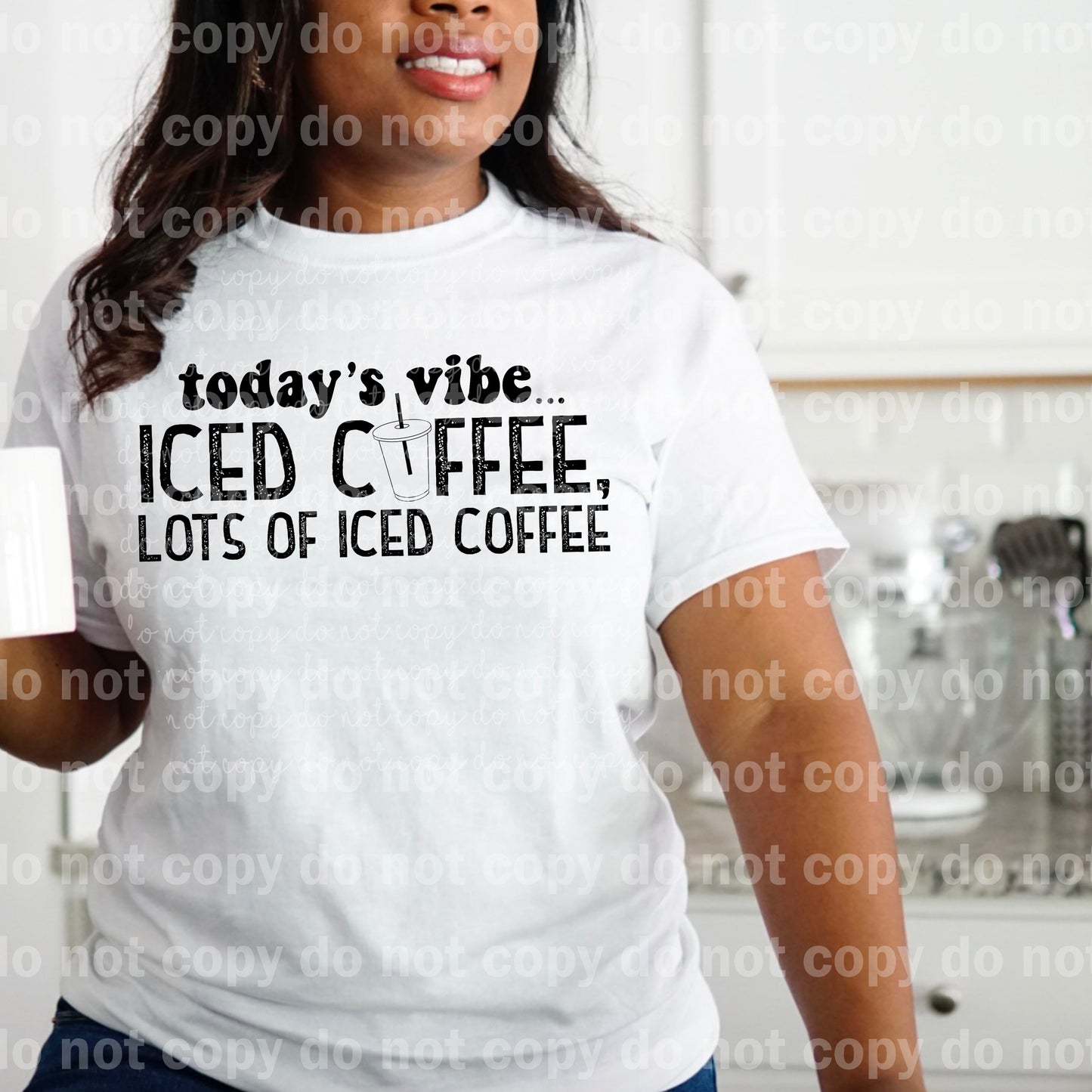 Today's Vibe. Iced Coffee, Lots Of Iced Coffee Full Color/One Color Dream Print or Sublimation Print