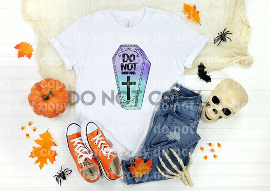 Do Not Disturb Coffin Pastel Sublimation Print