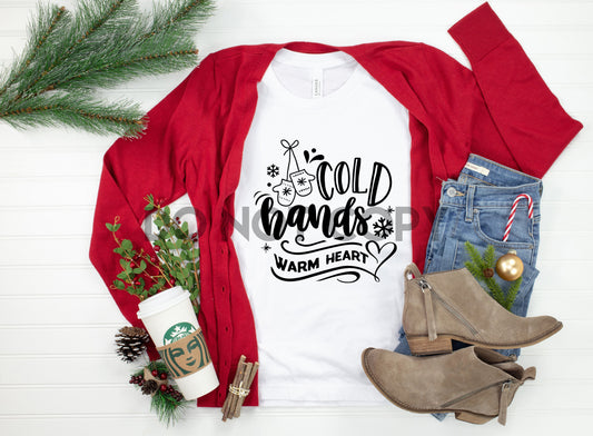 Cold hands warm heart Sublimation print