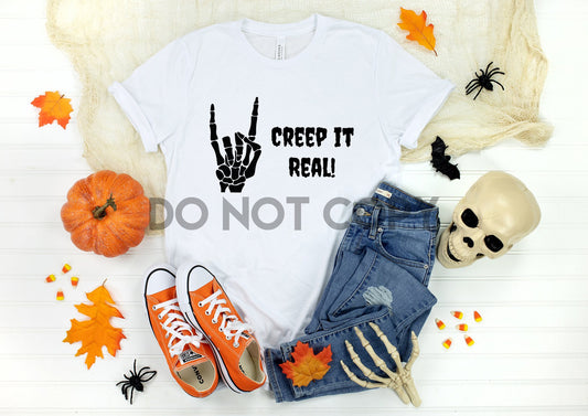 Creep it Real Skeleton Hand Sublimation print