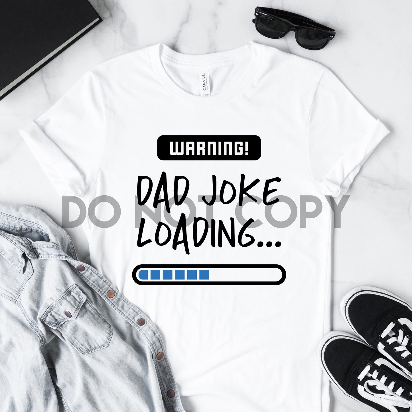 Warning Dad Joke Loading Dream Print or Sublimation Print