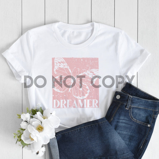 Dreamer Butterfly Pink Sublimation Print