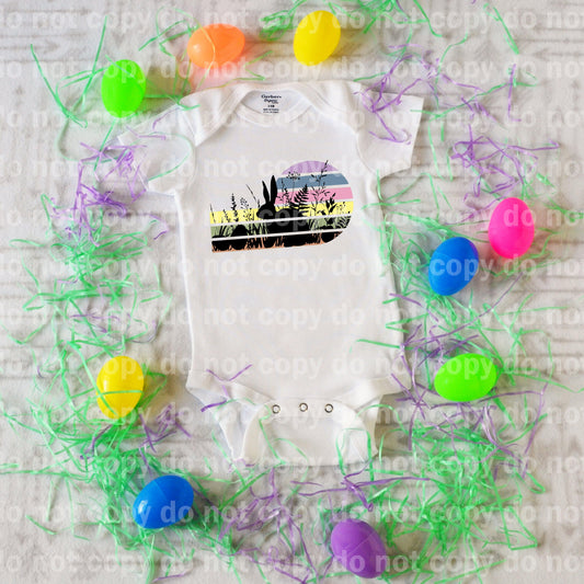 Easter Retro Silhouette Sublimation print