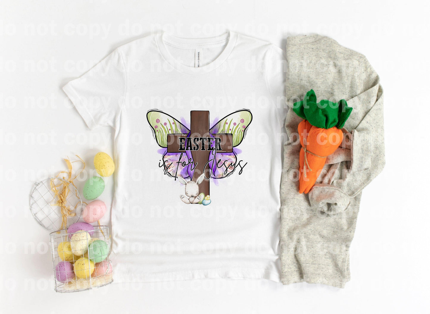 Easter Is For Jesus Cross Butterfly Sublimation Print