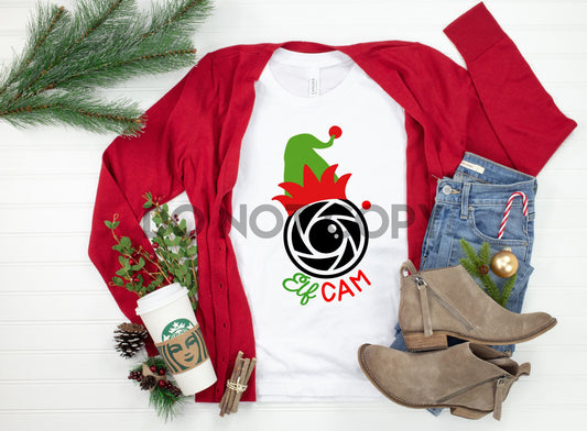 Elf Cam Christmas Sublimation Print