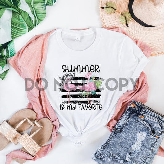 Summer is my Favorite Flamingo Sublimation print